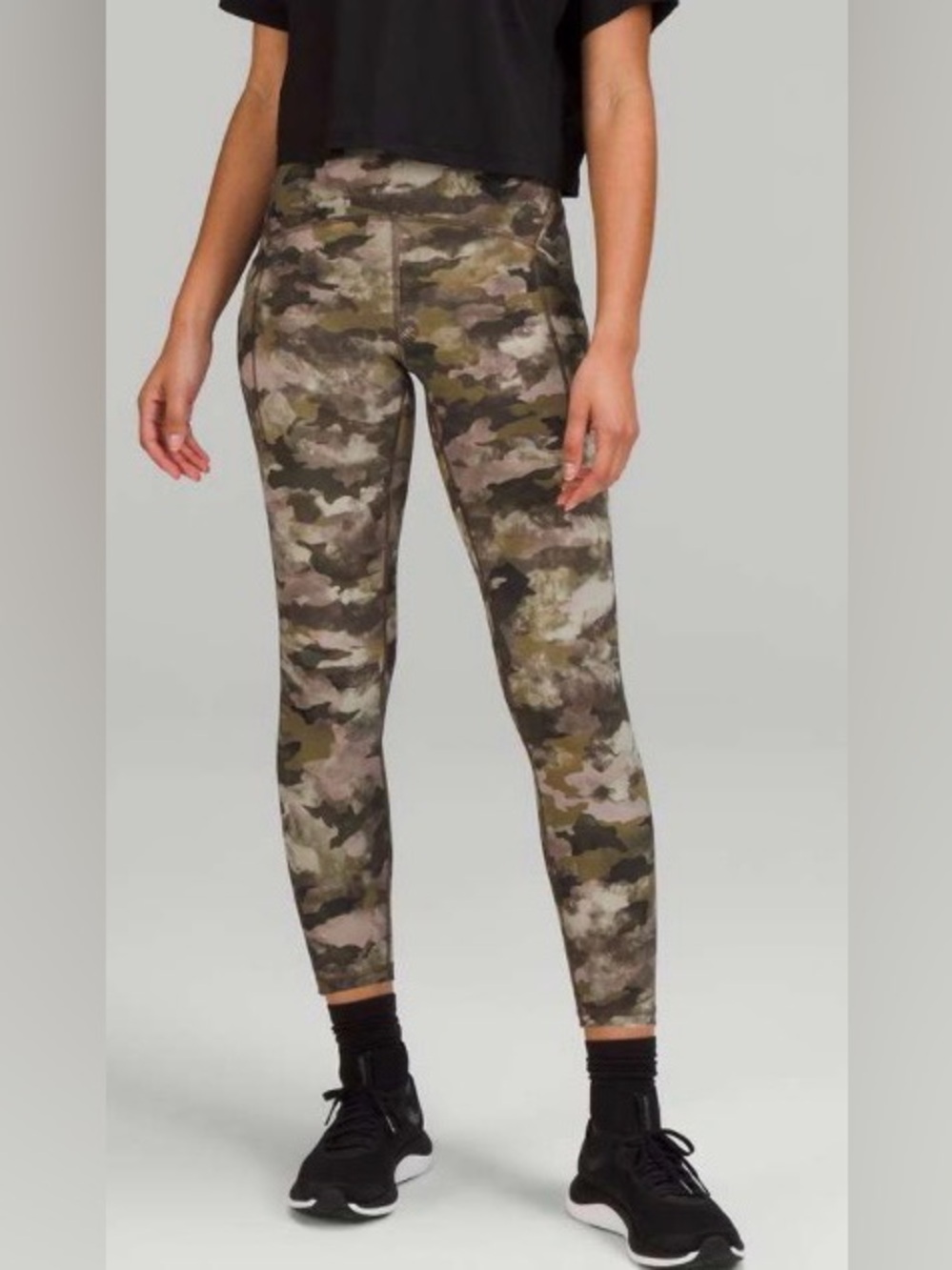 NWOT New Lululemon Power Thru High-Rise Tight 25" Heritage Camo Wash - Picture 2 of 6